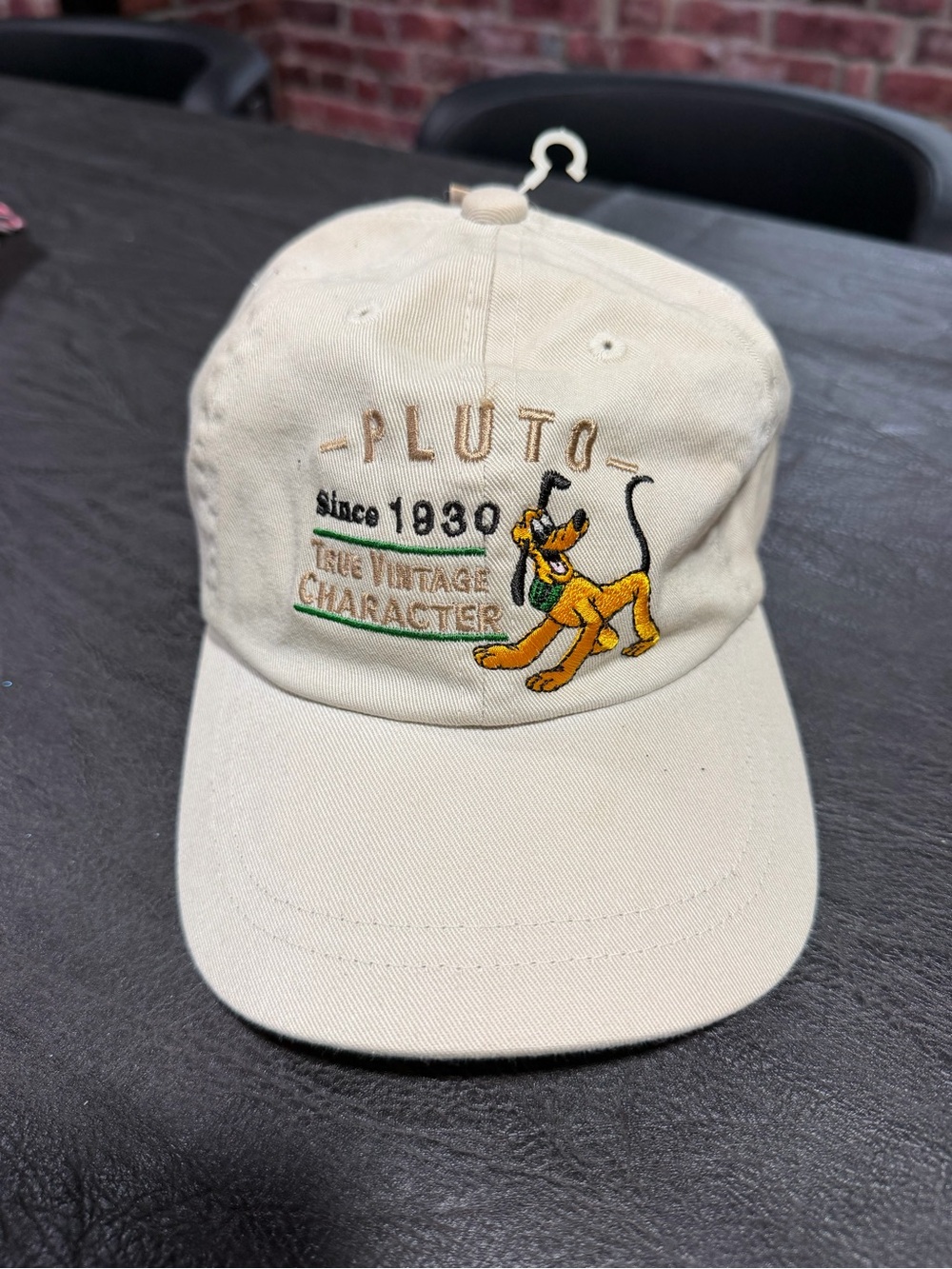 Vintage Disney Pluto Character Embroidered Hat